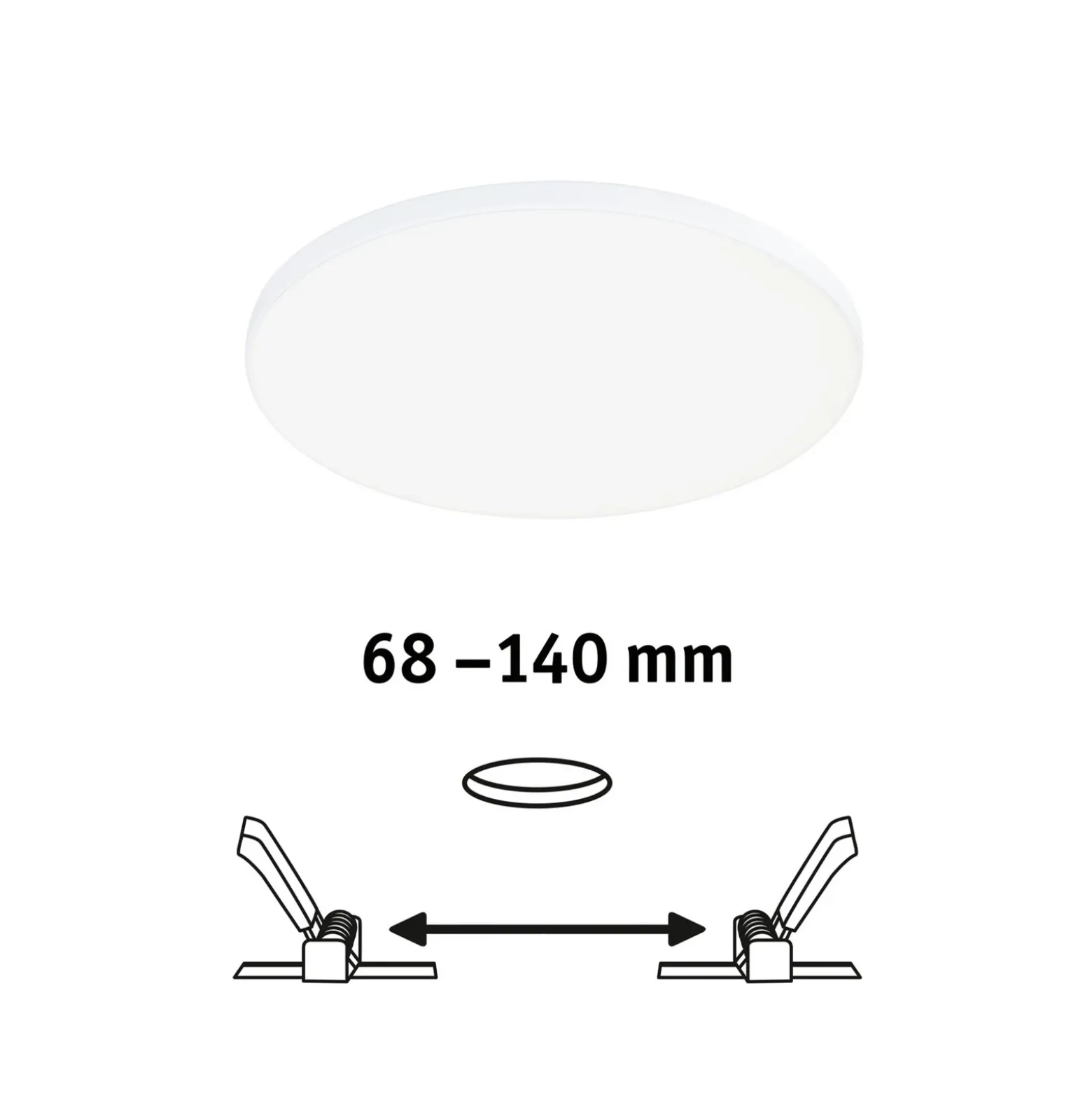 Paulmann Veluna Edge IP44 4.000K atenuador Ø 16cm