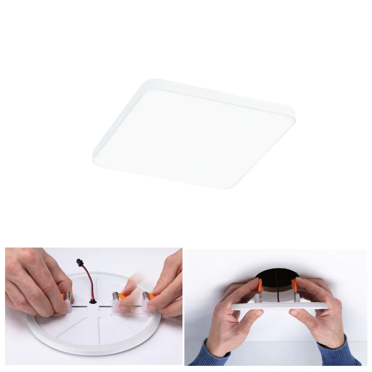 Paulmann Veluna Edge LED empotrable IP44 4000K 12x12cm