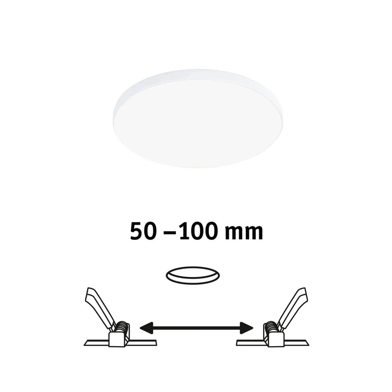 Paulmann Veluna Edge LED empotrable IP44 4.000K Ø 12cm