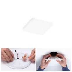 Paulmann Veluna Edge LED empotrable IP44 4000K 9x9cm