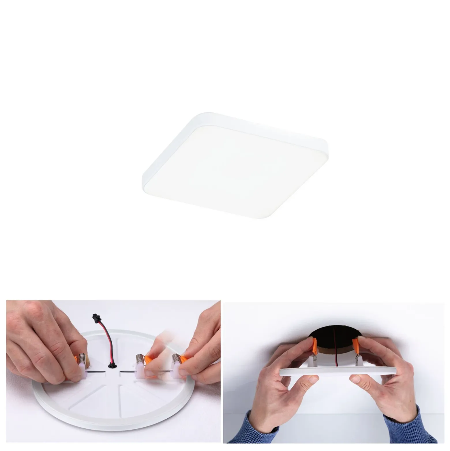 Paulmann Veluna Edge LED empotrable IP44 4000K 9x9cm
