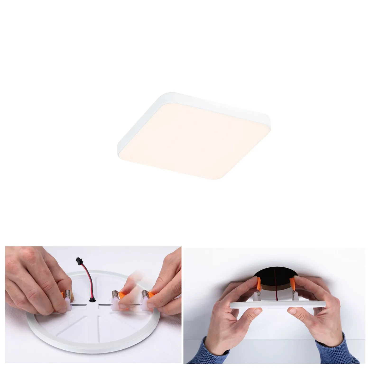 Paulmann Veluna Edge LED empotrable IP44 3000K 9x9cm
