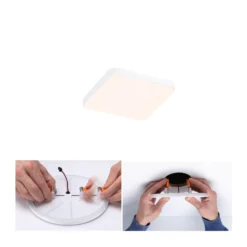 Paulmann Veluna Edge LED empotrable IP44 3000K 9x9cm