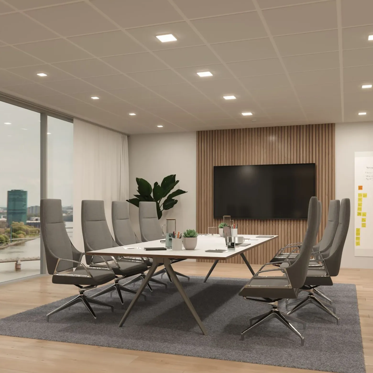 Paulmann Veluna Edge LED empotrable IP44 3000K 12x12cm