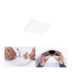 Paulmann Veluna Edge LED empotrable IP44 4000K 9x9cm