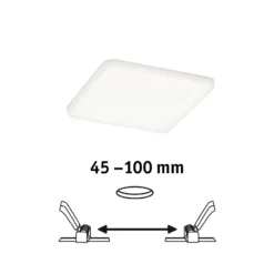 Paulmann Veluna empotrada LED 4.000K 12,5x12,5