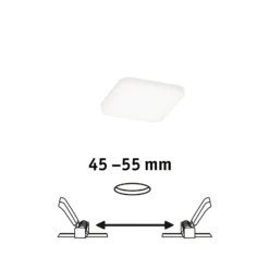 Paulmann Veluna empotrada LED 4.000K 7,5x7,5