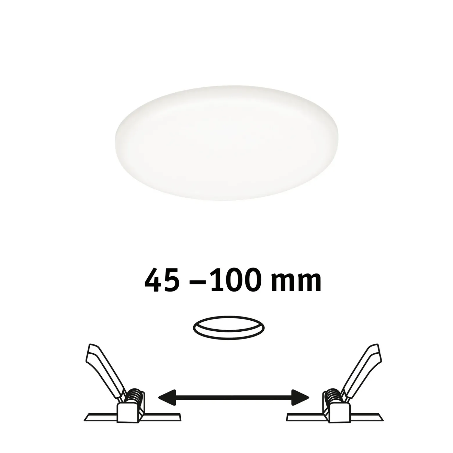 Paulmann Veluna empotrada LED 4.000K Ø 12,5cm