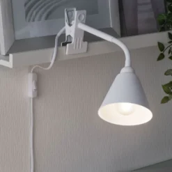 Paulmann Vitis lámpara de pinza, blanco