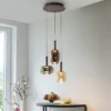 Paul Neuhaus Irides lámpara colgante LED, Ø 43 cm, color, cristal