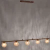 Paul Neuhaus lámpara colgante Greta, 132 cm, 5 luces, metal, G9