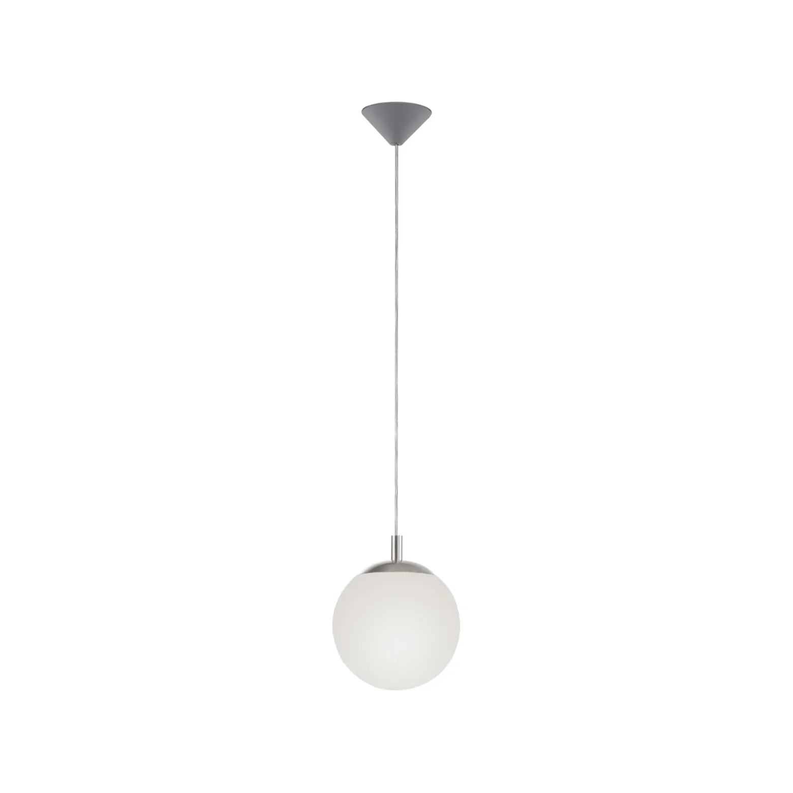 Paul Neuhaus Lámpara colgante Bolo, pantalla de cristal, Ø 20cm