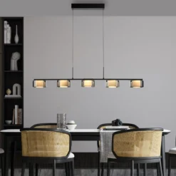 Paul Neuhaus lámpara colgante LED Rika, 119 cm, cristal, atenuable
