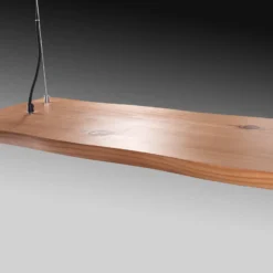 Paul Neuhaus lámpara colgante LED Palma, madera, CCT, atenuable, 120cm