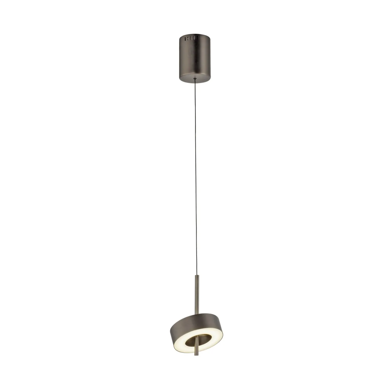 Paul Neuhaus Lámpara colgante SMART+ Q-Rotate marrón oscuro Ø14cm
