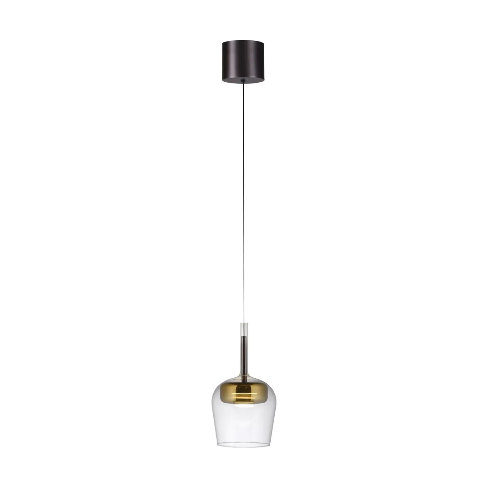 Paul Neuhaus Lámpara colgante SMART+ Q-Kon dorada Ø 21 cm
