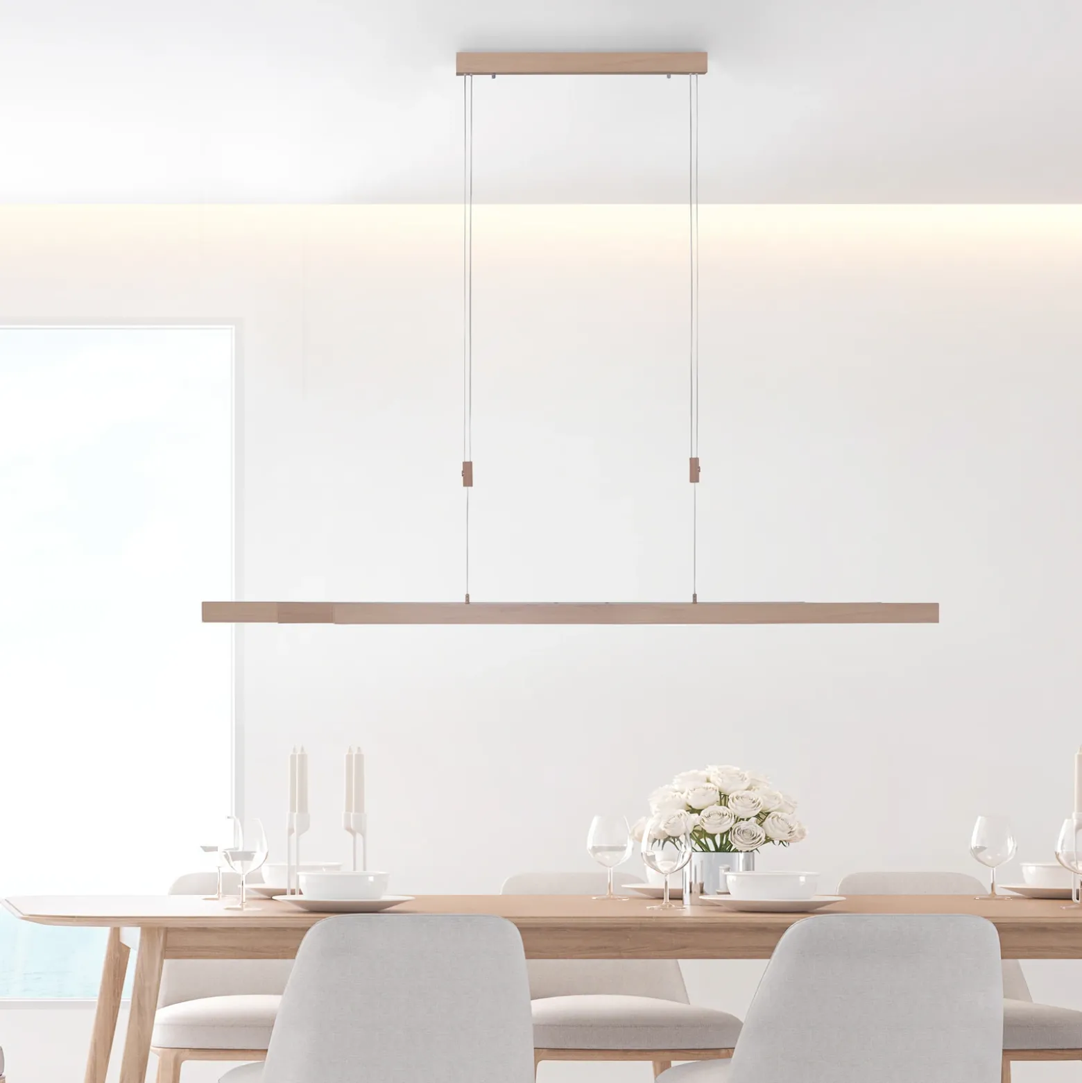 Paul Neuhaus Lámpara colgante LED Adriana CCT regulable atenuable