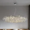 Paul Neuhaus lámpara de araña Ricicle, cromo, longitud 150 cm