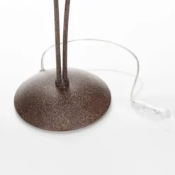 Paul Neuhaus Lámpara de mesa Greta, óxido/oro, metal, 2 luces, G9