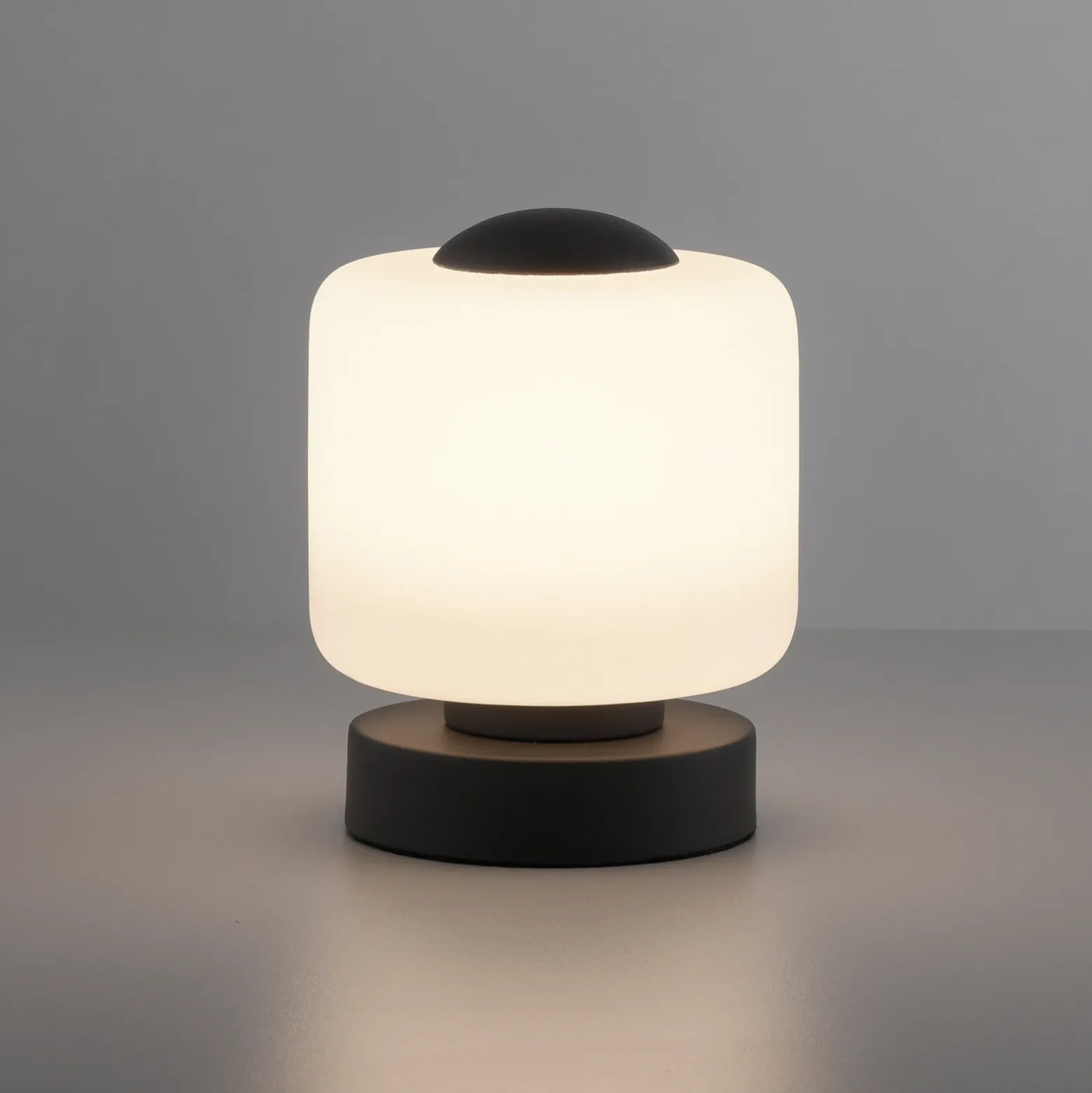 Paul Neuhaus Lámpara de mesa LED Bota, antracita, cristal, atenuable