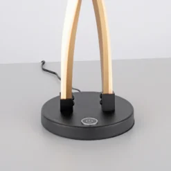 Paul Neuhaus Lámpara de mesa LED Polina, dorada, metal, atenuable
