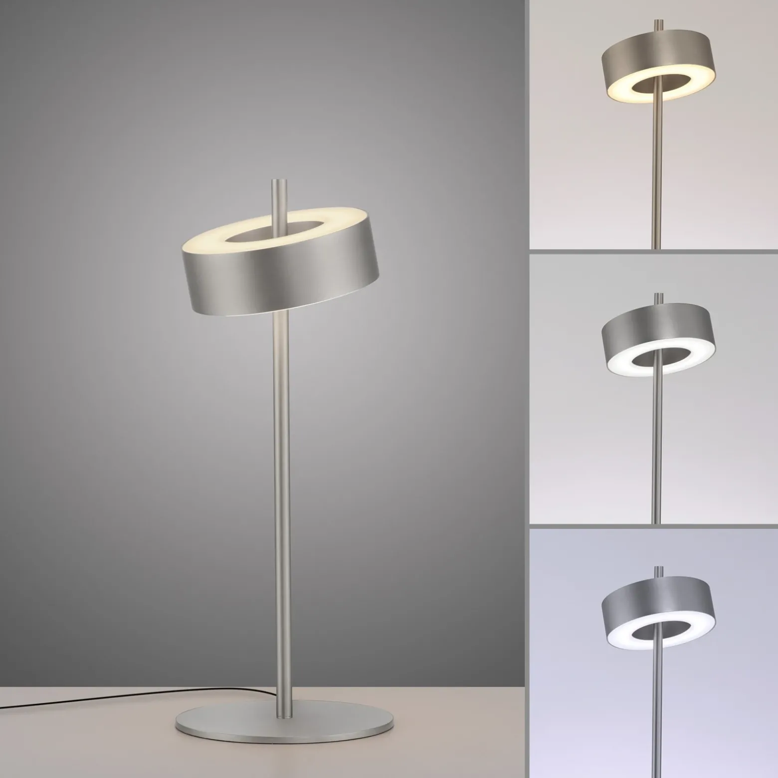 Paul Neuhaus Lámpara de mesa LED SMART+ Q-Rotate aluminio 40 cm