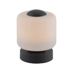 Paul Neuhaus Lámpara de mesa LED Bota, antracita, cristal, atenuable