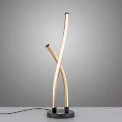Paul Neuhaus Lámpara de mesa LED Polina, dorada, metal, atenuable