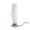 Paul Neuhaus Lámpara de mesa Tyra, cristal, Ø 10 cm, atenuable, G9