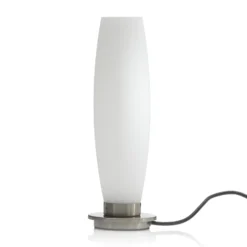Paul Neuhaus Lámpara de mesa Tyra, cristal, Ø 10 cm, atenuable, G9