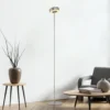 Paul Neuhaus Lámpara de pie LED inteligente Q-Rotate aluminio 140 cm