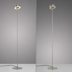 Paul Neuhaus Lámpara de pie LED inteligente Q-Rotate aluminio 140 cm