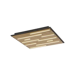 Paul Neuhaus Lámpara de techo SMART+ Q-Acoustic de madera 62 x 62 cm
