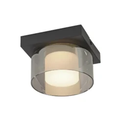 Paul Neuhaus Lámpara LED de techo Rika, Ø 15 cm, cristal, atenuable