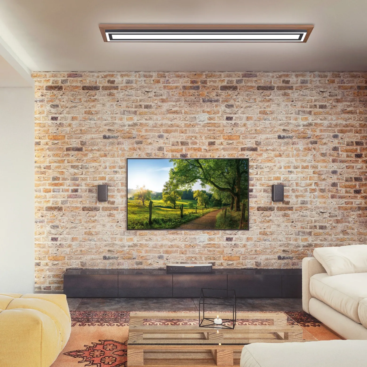 Paul Neuhaus Palma plafón LED CCT alargado