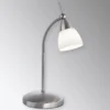 Paul Neuhaus Pino lámpara de mesa, gris, 45 cm, atenuable, G9