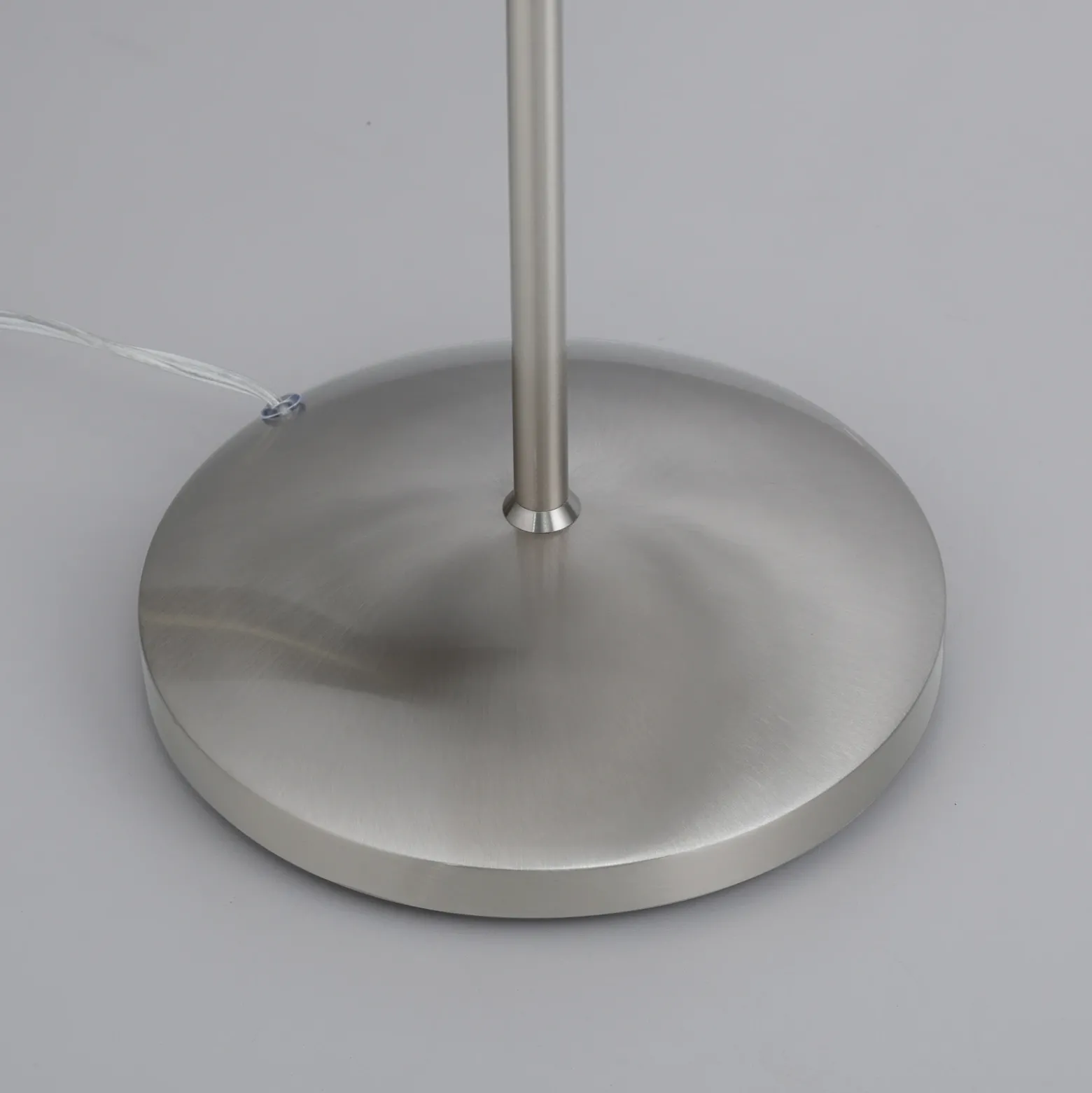 Paul Neuhaus Pino lámpara de pie, plata, 163 cm, atenuable, G9