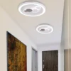 Paul Neuhaus Plafón LED Eliza, blanco, metal, Ø 60 cm
