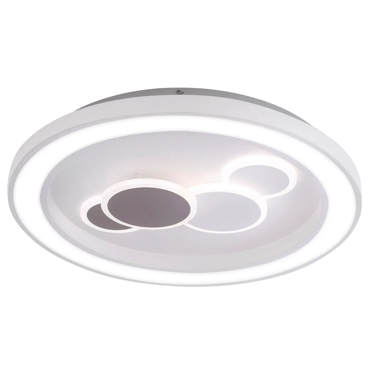 Paul Neuhaus Plafón LED Eliza, blanco, metal, Ø 60 cm