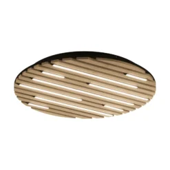 Paul Neuhaus Plafón SMART+ Q-Acoustic, madera Ø 60 cm