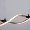 Paul Neuhaus Polina lámpara colgante LED, dorada, metal, atenuable
