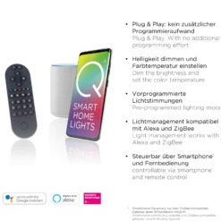 Paul Neuhaus Q-Beluga plafón LED, latón