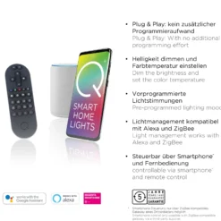 Paul Neuhaus Q-Beluga plafón LED, latón