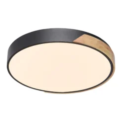 Paul Neuhaus Q-BILA plafón LED, negro/roble
