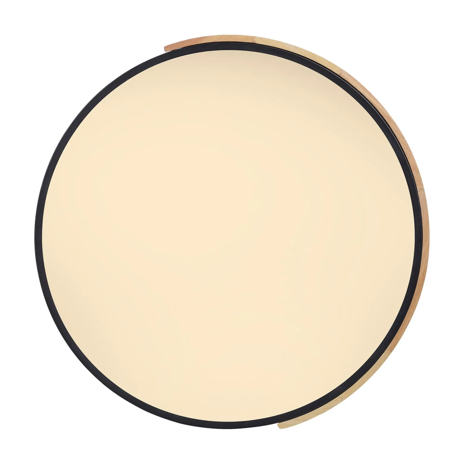 Paul Neuhaus Q-BILA plafón LED, negro/roble