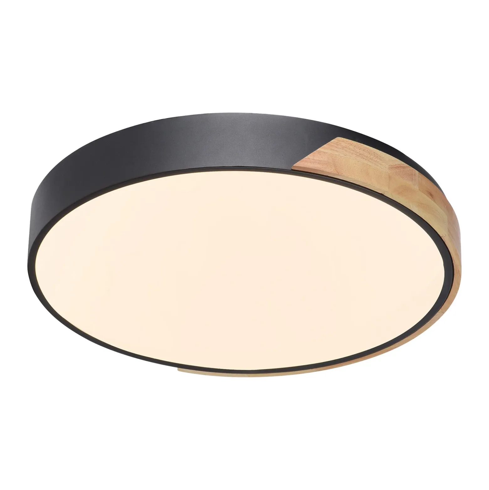 Paul Neuhaus Q-BILA plafón LED, negro/roble