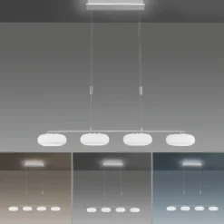 Paul Neuhaus Q-ETIENNE colgante LED, 4 luces