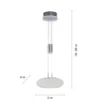 Paul Neuhaus Q-ETIENNE colgante LED, 1 luz
