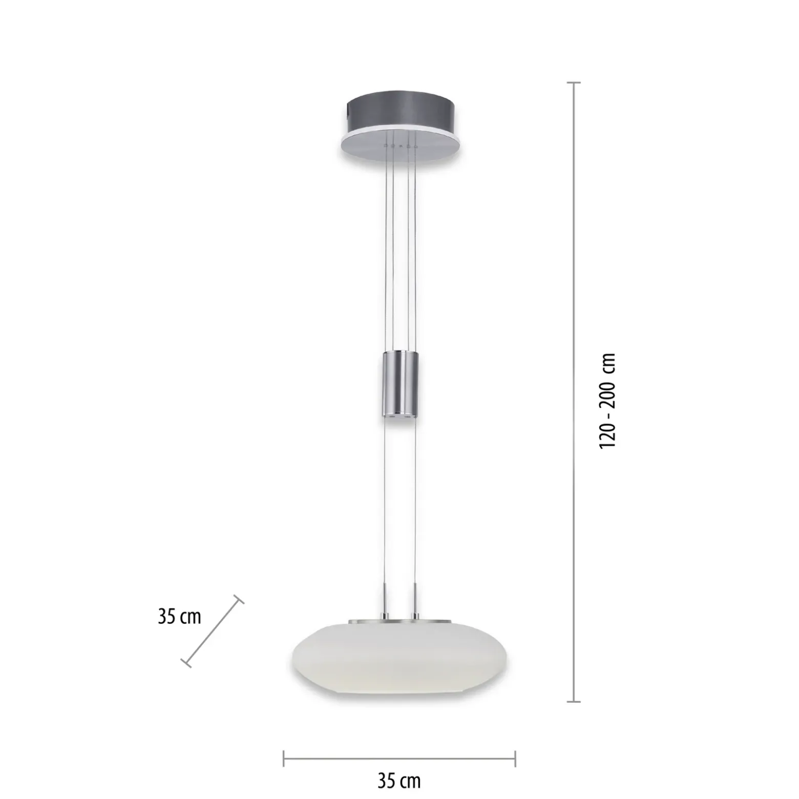 Paul Neuhaus Q-ETIENNE colgante LED, 1 luz