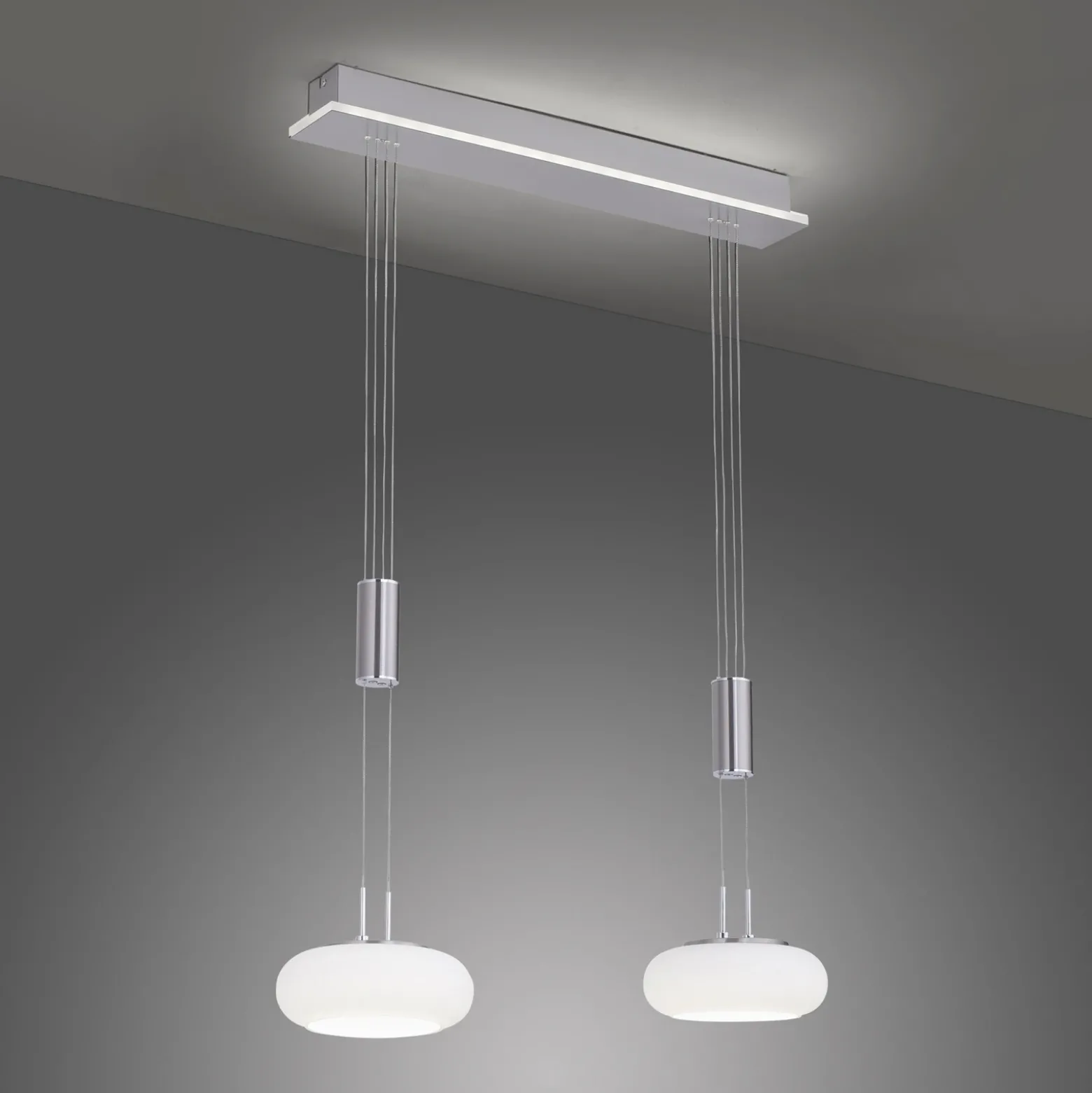 Paul Neuhaus Q-ETIENNE colgante LED, 2 luces